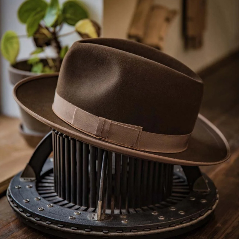 Fedora Hat Wool - Yumuşak Fedora şapka yay zarif bayan