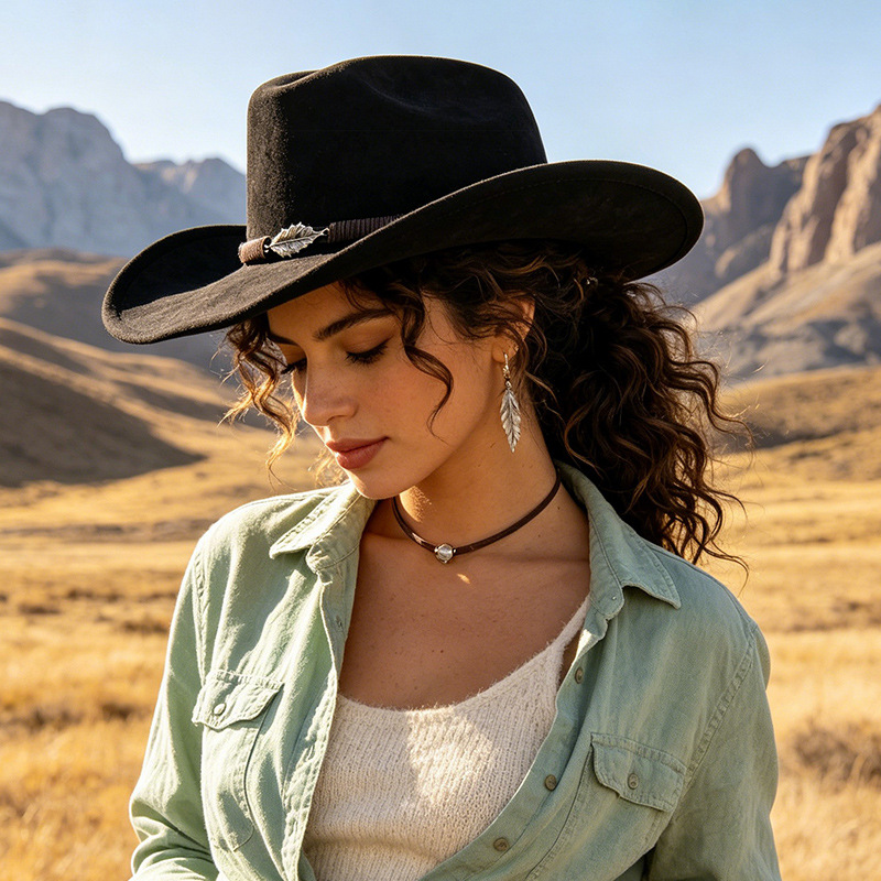 Kadın ve Erkekler İçin Batı Ko - Fedora Hat Wool incelemesi ve fiyatı