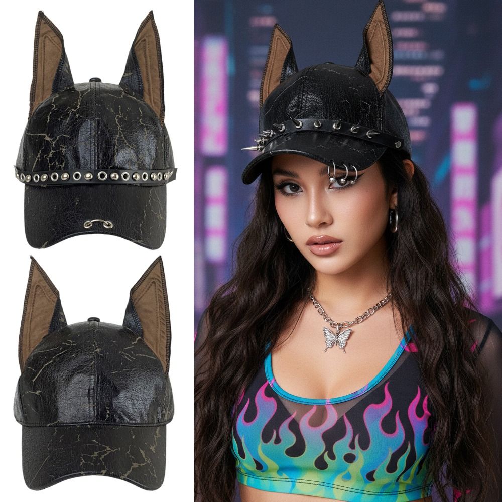 Moda Punk Doberman Köpek Kulak - Baseball Cap Structured incelemesi ve fiyatı